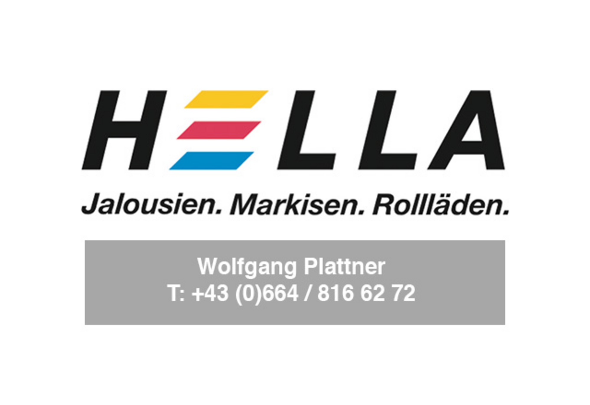 HELLA Markisen - Wolfgang Plattner
